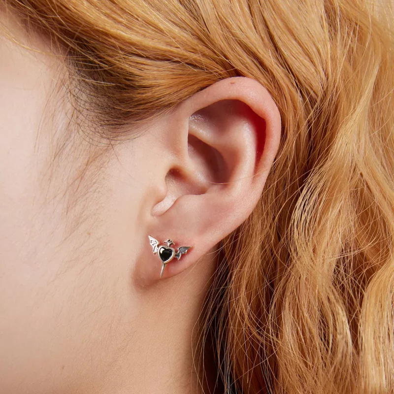 (afbeelding voor) Pandora Style Liefde Vleugels Oorknopjes - SCE1179-BK - Bekijken 5