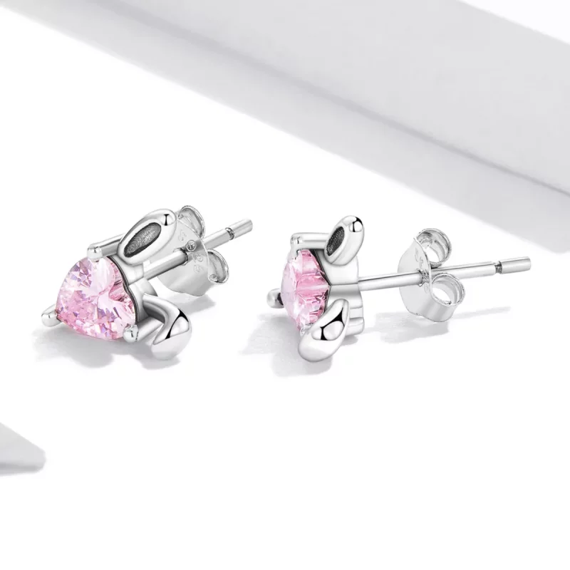 (afbeelding voor) Pandora Style Love Rabbit Oren Oorknopjes - SCE1365 - Bekijken 3