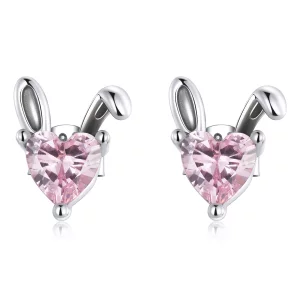 (afbeelding voor) Pandora Style Love Rabbit Oren Oorknopjes - SCE1365