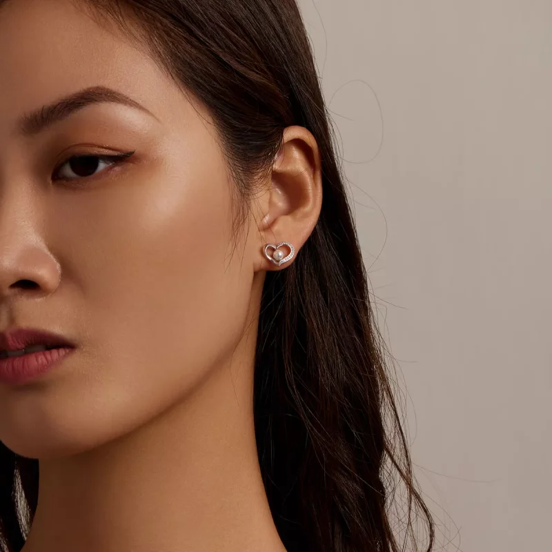 (afbeelding voor) Pandora Style Love Shell Kralen - Eenvoudig Oorknopjes - BSE550-A - Bekijken 5