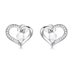 (afbeelding voor) Pandora Style Love Shell Kralen - Eenvoudig Oorknopjes - BSE550-A
