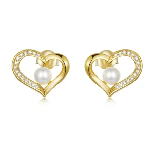 (afbeelding voor) Pandora Style Love Shell Kralen - Eenvoudig Oorknopjes - BSE550-B