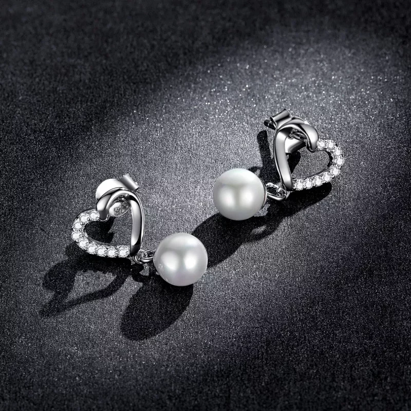 (afbeelding voor) Pandora Style Love Shell Kralen-Elegant Oorknopjes - BSE552 - Bekijken 5