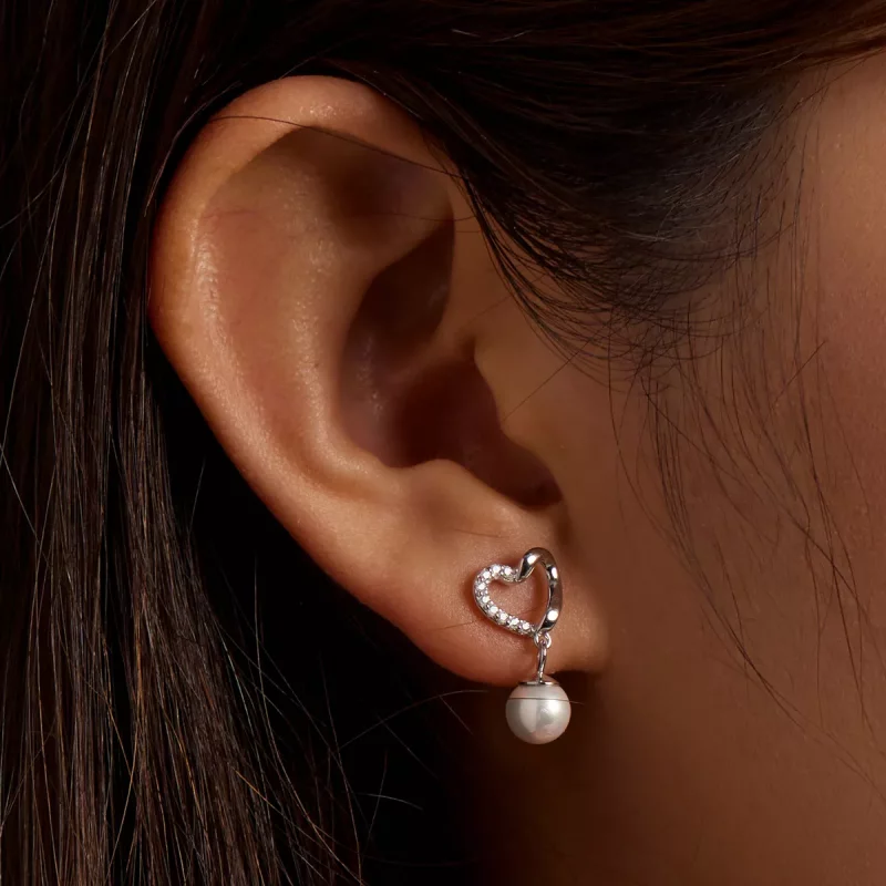 (afbeelding voor) Pandora Style Love Shell Kralen-Elegant Oorknopjes - BSE552 - Bekijken 8