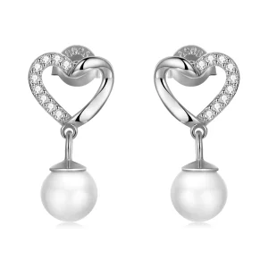 (afbeelding voor) Pandora Style Love Shell Kralen-Elegant Oorknopjes - BSE552