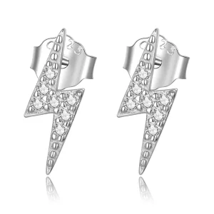 (afbeelding voor) Pandora Style Mini Bliksem Oorknopjes - BSE599-A