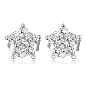 Pandora Style Mini Bloem Oorknopjes - BSE598-A (afbeelding voor) Pandora Style Mini Bloem Oorknopjes - BSE598-A