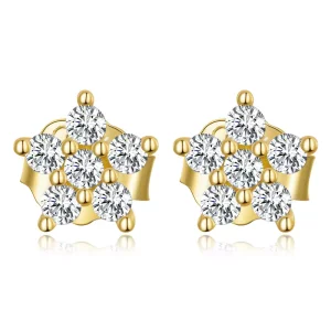 Pandora Style Mini Bloem Oorknopjes - BSE598-B (afbeelding voor) Pandora Style Mini Bloem Oorknopjes - BSE598-B