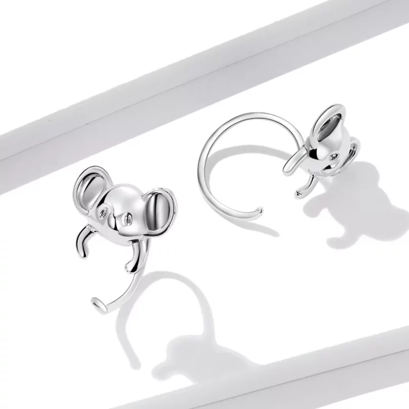 (afbeelding voor) Pandora Style Mini Koala Oorknopjes - BSE566 - Bekijken 2