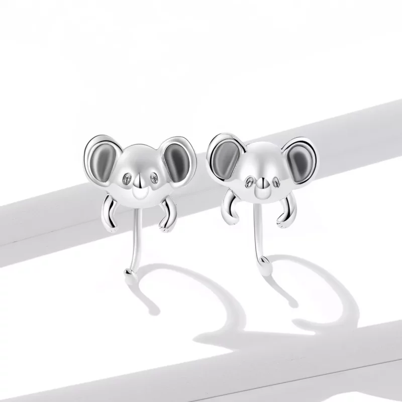 (afbeelding voor) Pandora Style Mini Koala Oorknopjes - BSE566 - Bekijken 4