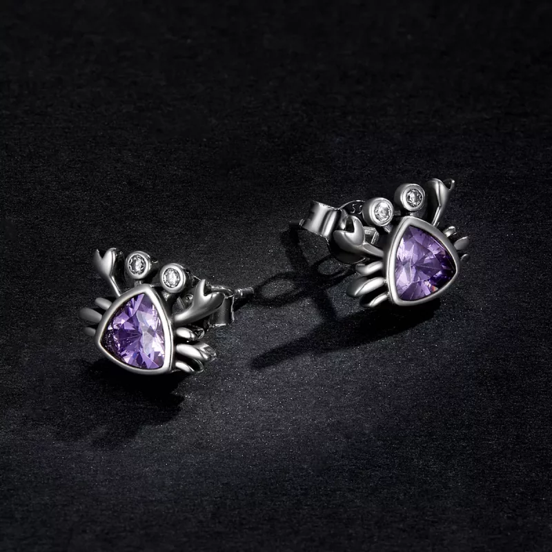 (afbeelding voor) Pandora Style Mini Krab Oorknopjes - BSE572 - Bekijken 5