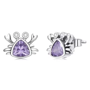 Pandora Style Mini Krab Oorknopjes - BSE572 (afbeelding voor) Pandora Style Mini Krab Oorknopjes - BSE572