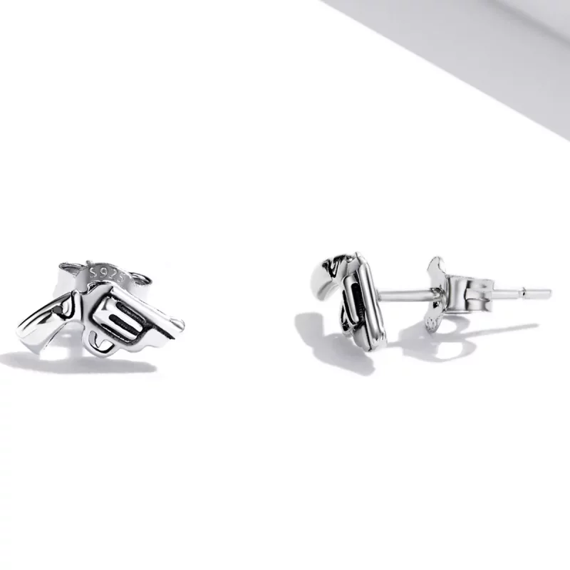 (afbeelding voor) Pandora Style Mini Pistool Oorknopjes - SCE1293 - Bekijken 4