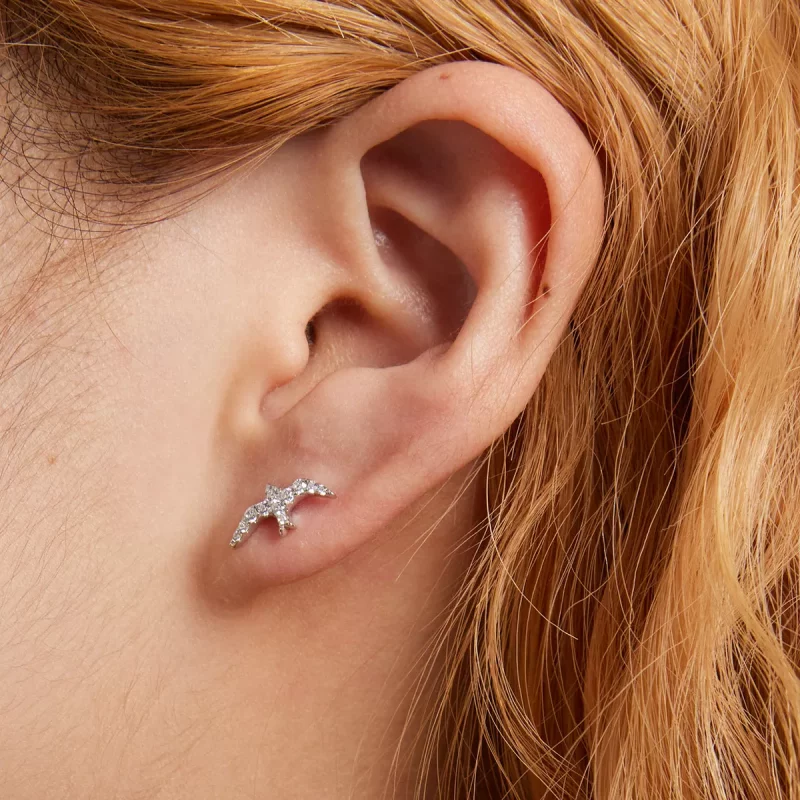 (afbeelding voor) Pandora Style Mini Slik Oorknopjes - BSE594 - Bekijken 6