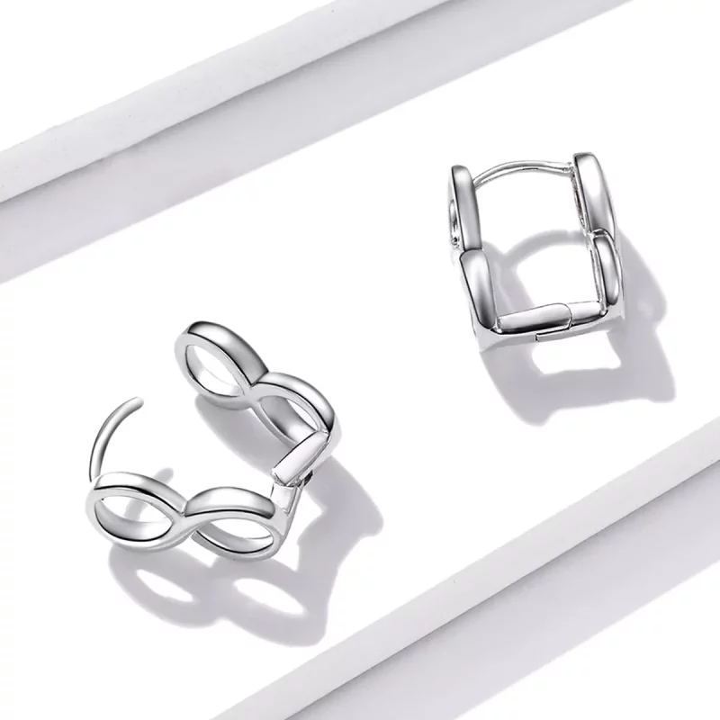 (afbeelding voor) Pandora Style Minimalisme - Oneindigheid Oorknopjes - BSE503 - Bekijken 4