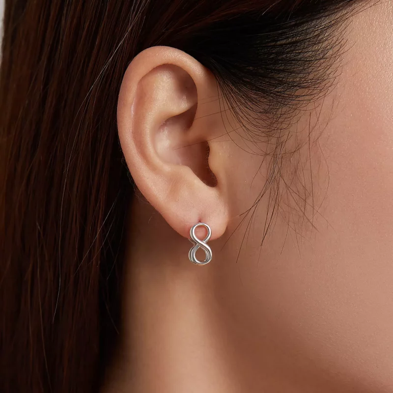 (afbeelding voor) Pandora Style Minimalisme - Oneindigheid Oorknopjes - BSE503 - Bekijken 8