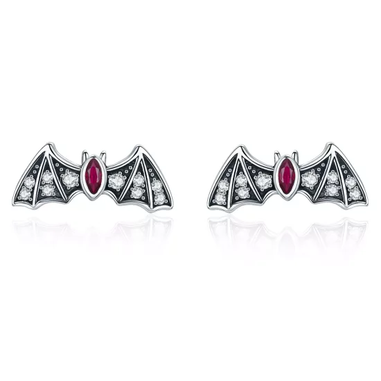 (afbeelding voor) Pandora Style Mysterie Vleermuis Oorknopjes - BSE004