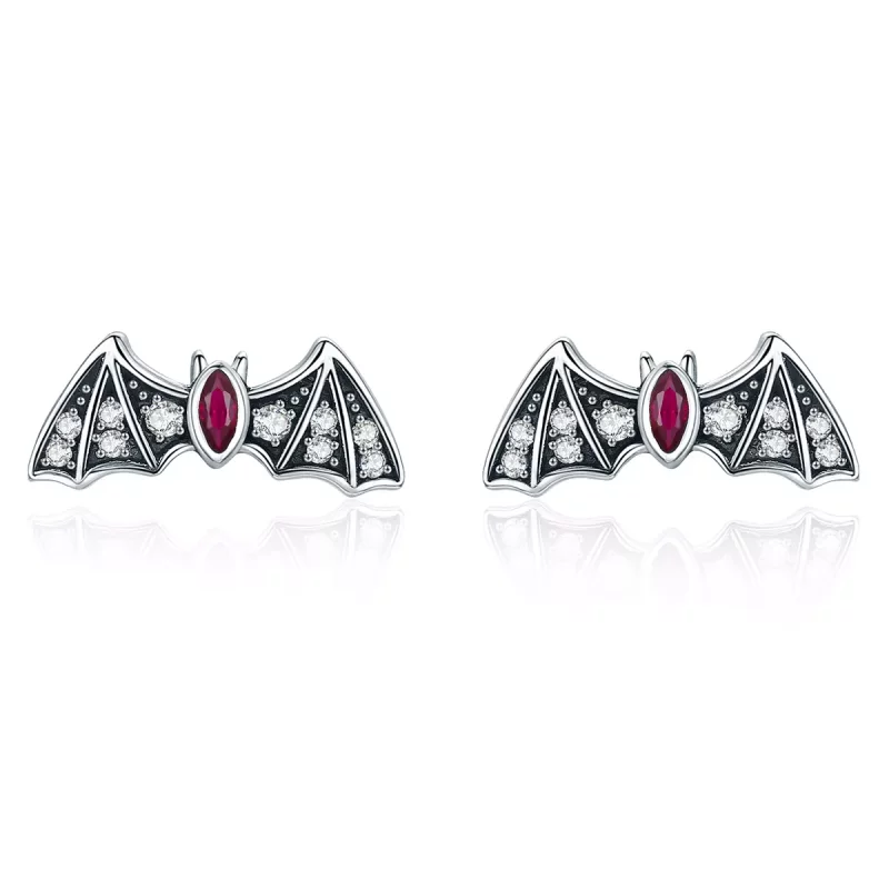 (afbeelding voor) Pandora Style Mysterie Vleermuis Oorknopjes - BSE004