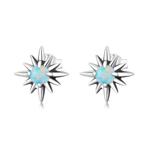 Pandora Style Opaal Ster Oorknopjes - BSE581 (afbeelding voor) Pandora Style Opaal Ster Oorknopjes - BSE581