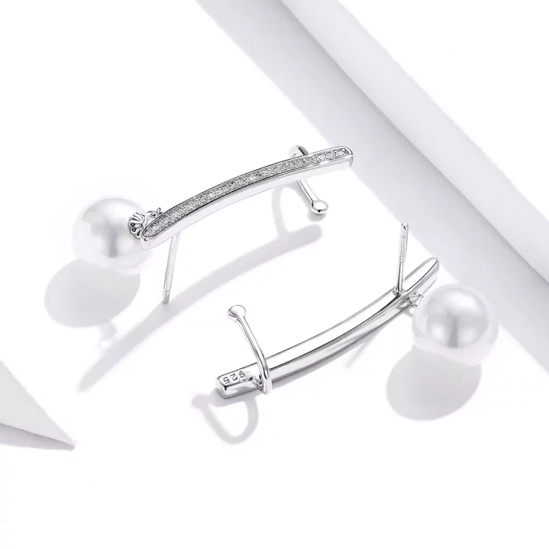 (afbeelding voor) Pandora Style Parel Oorknopjes - BSE299 - Bekijken 4