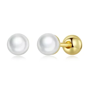Pandora Style Parel Oorknopjes - BSE630-BL (afbeelding voor) Pandora Style Parel Oorknopjes - BSE630-BL