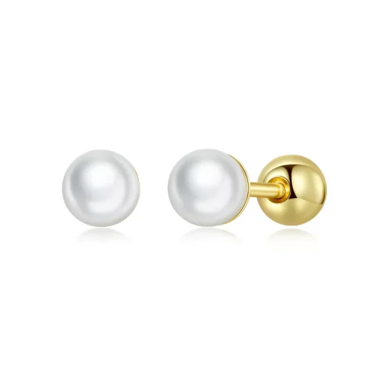 (afbeelding voor) Pandora Style Parel Oorknopjes - BSE630-BS
