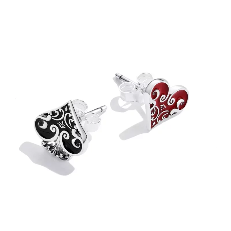 (afbeelding voor) Pandora Style Poker harten Oorknopjes - SCE1378 - Bekijken 4