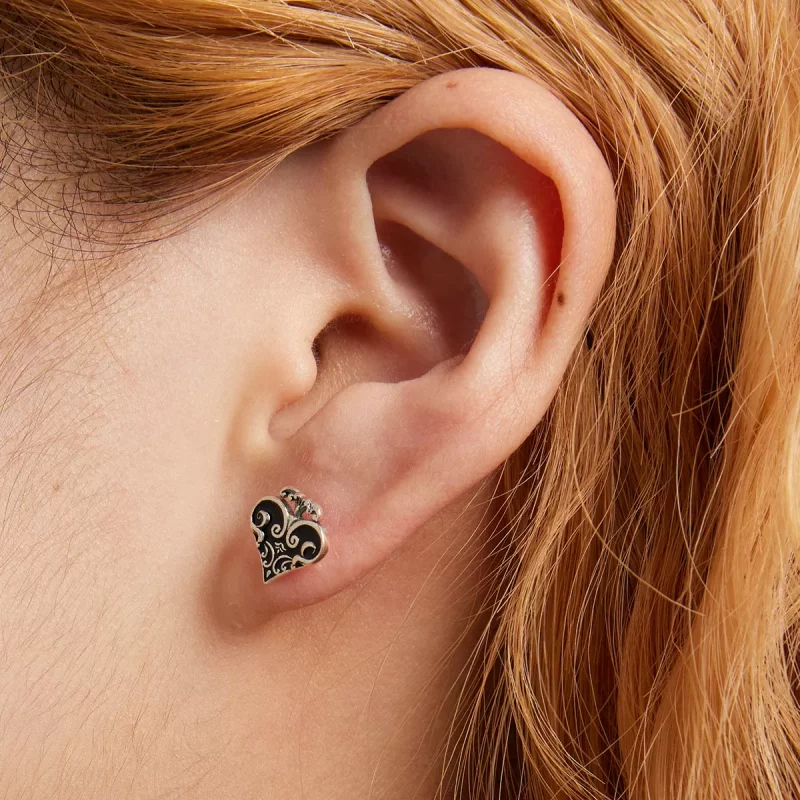 (afbeelding voor) Pandora Style Poker harten Oorknopjes - SCE1378 - Bekijken 5