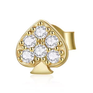 Pandora Style Poker - Schoppen Oorknopjes - SCE1054 (afbeelding voor) Pandora Style Poker - Schoppen Oorknopjes - SCE1054