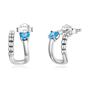 Pandora Style Prachtige dubbele laag Oorknopjes - SCE1331 (afbeelding voor) Pandora Style Prachtige dubbele laag Oorknopjes - SCE1331
