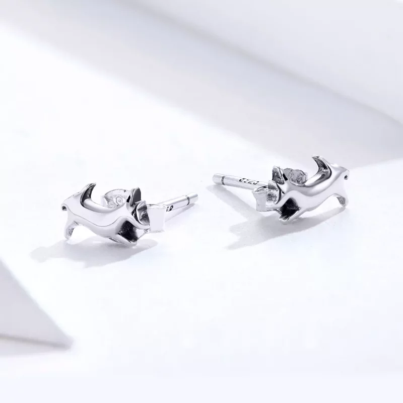(afbeelding voor) Pandora Style Puppy Oorknopjes - SCE818 - Bekijken 3