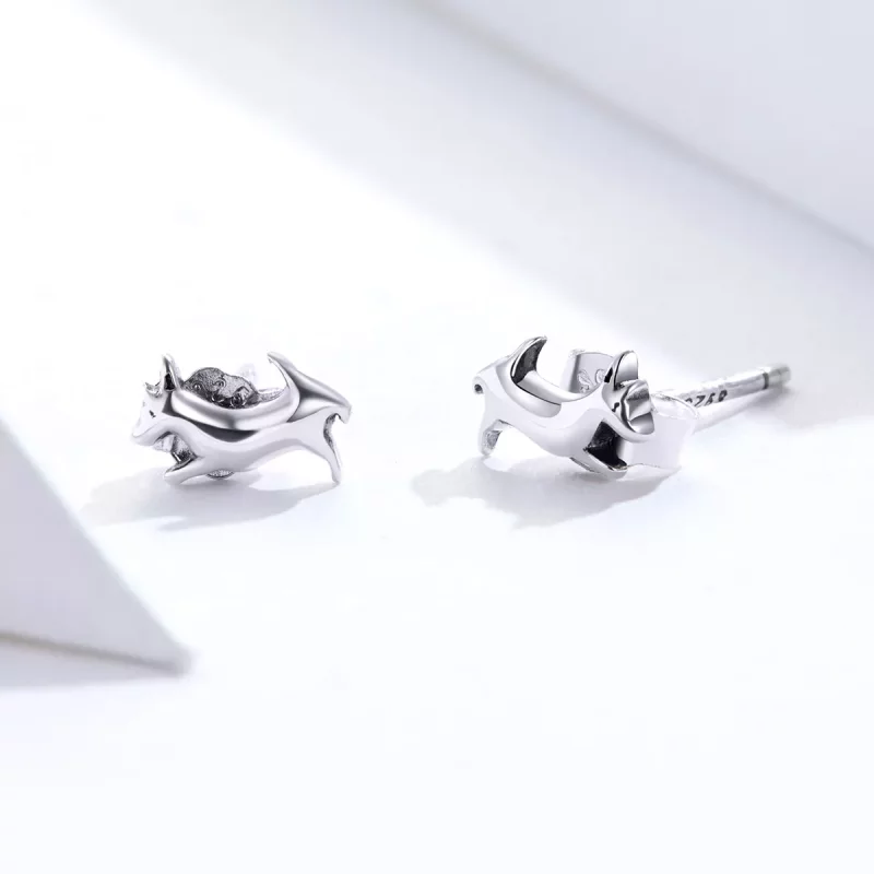 (afbeelding voor) Pandora Style Puppy Oorknopjes - SCE818 - Bekijken 4