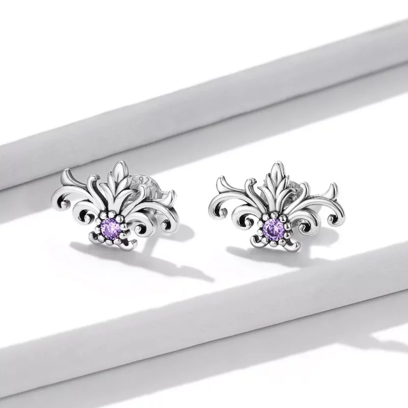 (afbeelding voor) Pandora Style Retro Patroon Oorknopjes - BSE578 - Bekijken 2