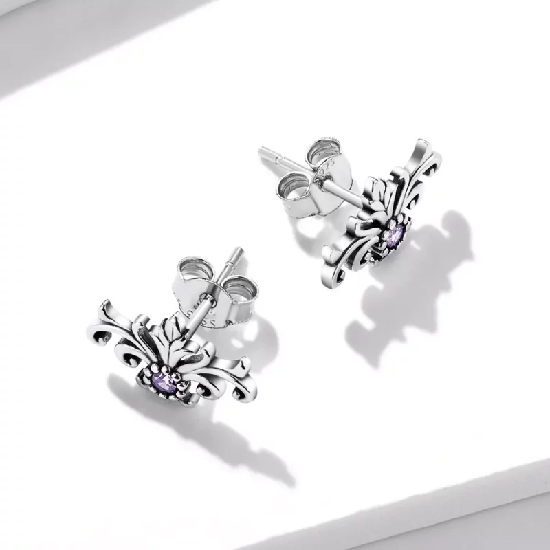 (afbeelding voor) Pandora Style Retro Patroon Oorknopjes - BSE578 - Bekijken 4