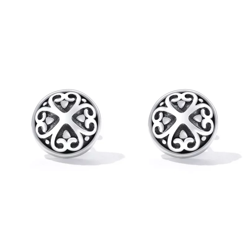 (afbeelding voor) Pandora Style Retro Patroon Oorknopjes - SCE1396 - Bekijken 2