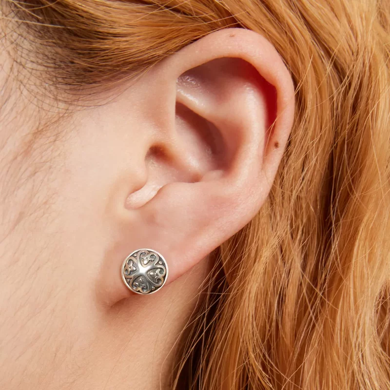 (afbeelding voor) Pandora Style Retro Patroon Oorknopjes - SCE1396 - Bekijken 7
