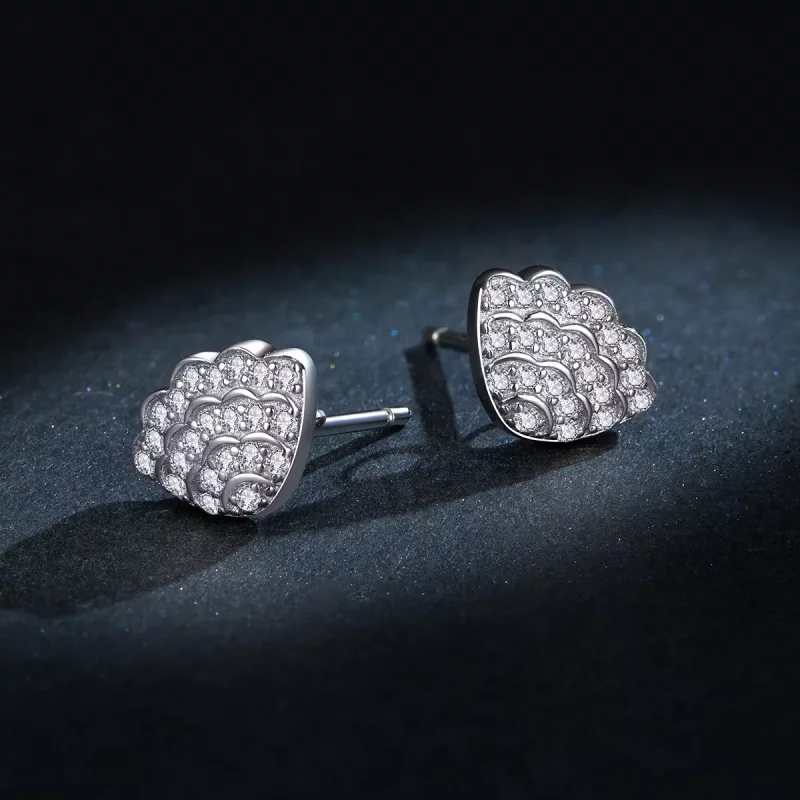 (afbeelding voor) Pandora Style Romantische Shell Oorknopjes - BSE342 - Bekijken 8
