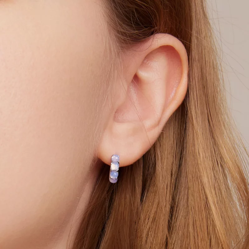 (afbeelding voor) Pandora Style Roze Glas Oorknopjes - SCE1452 - Bekijken 6