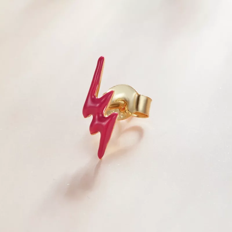 (afbeelding voor) Pandora Style Roze Lightning Oorknopjes - SCE1236 - Bekijken 2