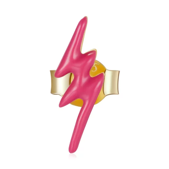 (afbeelding voor) Pandora Style Roze Lightning Oorknopjes - SCE1236