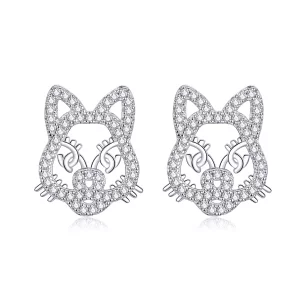 Pandora Style Schattige en schattige tijger Oorknopjes - SCE763 (afbeelding voor) Pandora Style Schattige en schattige tijger Oorknopjes - SCE763