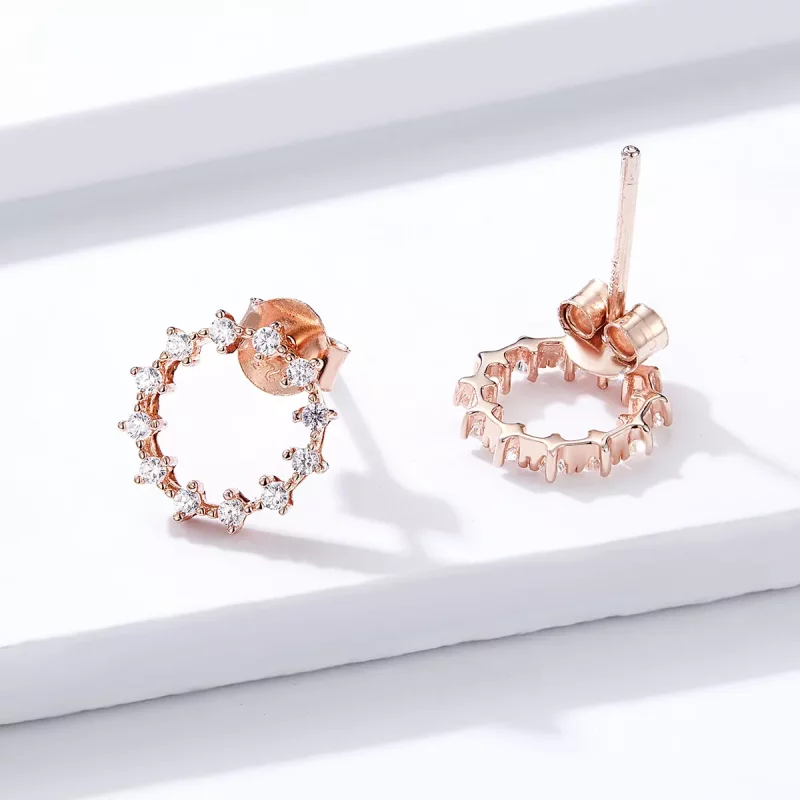 (afbeelding voor) Pandora Style Shimmer Geometrie Oorknopjes - BSE323 - Bekijken 3
