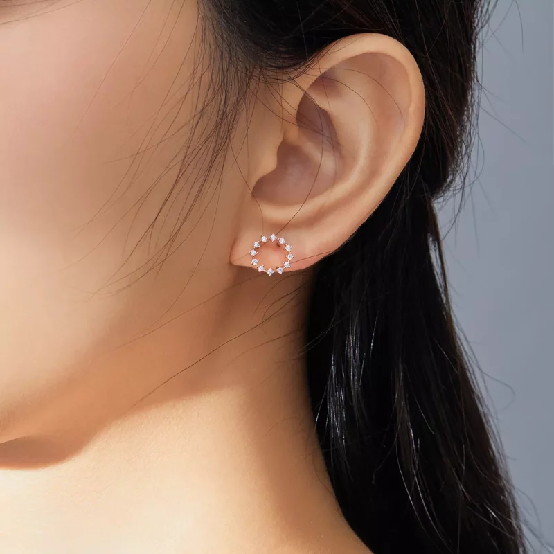 (afbeelding voor) Pandora Style Shimmer Geometrie Oorknopjes - BSE323 - Bekijken 7