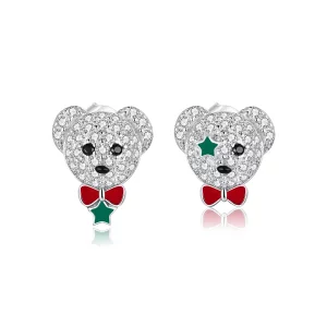 (afbeelding voor) Pandora Style Speelse Beer Oorknopjes - BSE437