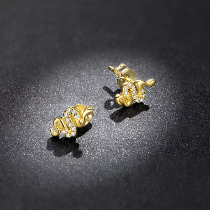 (afbeelding voor) Pandora Style Spirit Slang Oorknopjes - BSE526 - Bekijken 5