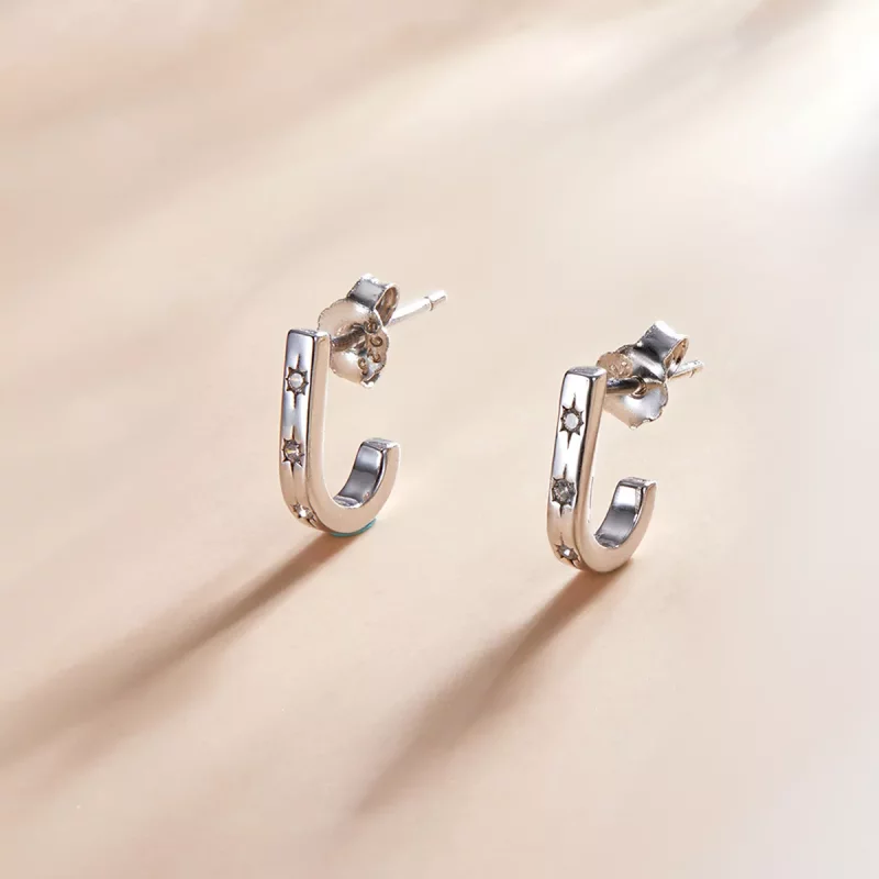 (afbeelding voor) Pandora Style Star Crutch Oorknopjes - SCE1169-A - Bekijken 3