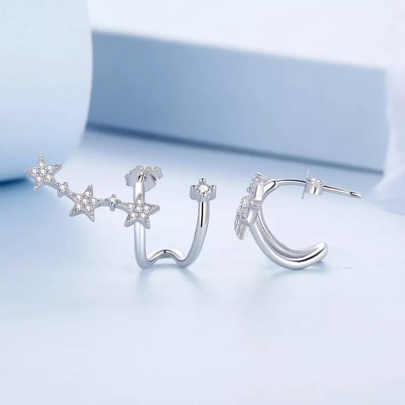 (afbeelding voor) Pandora Style Ster Oorknopjes - BSE700 - Bekijken 3