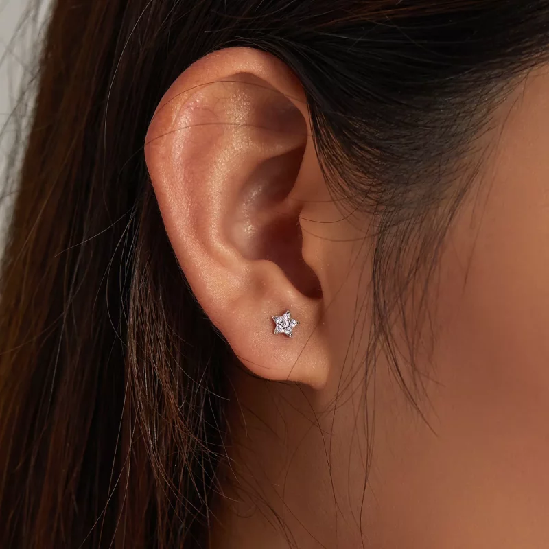 (afbeelding voor) Pandora Style Stralende Ster Oorknopjes - SCE1297 - Bekijken 6