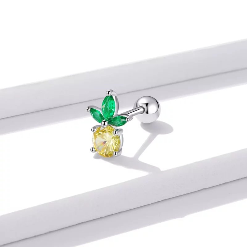 (afbeelding voor) Pandora Style Summer Sweetheart - Ananas Oorknopjes - BSE490 - Bekijken 2