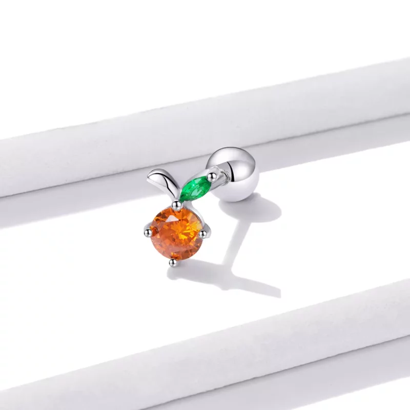 (afbeelding voor) Pandora Style Summer Sweetheart - Oranje Oorknopjes - BSE493 - Bekijken 2
